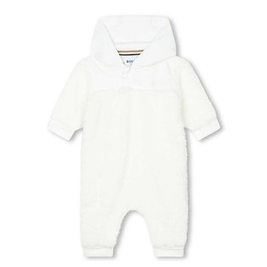 Mameluco pijama BOSS blanco para bebés
